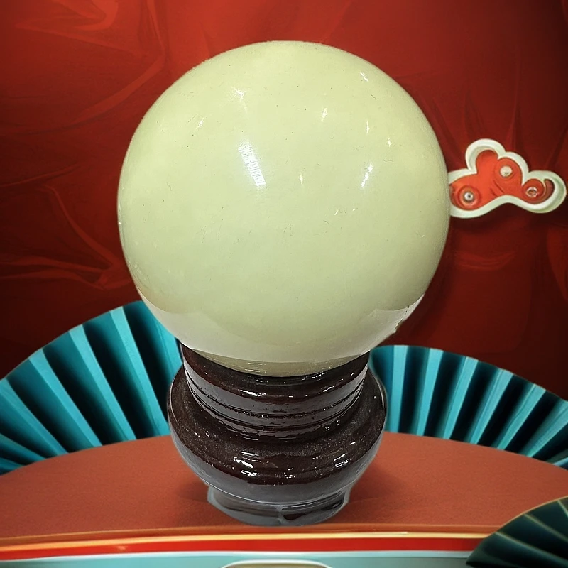 超大夜明球收藏摆件直径10cm+