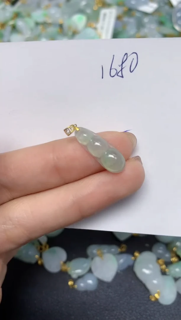 【闪购商品】翡翠颈饰18K金镶嵌 天然翡翠A货