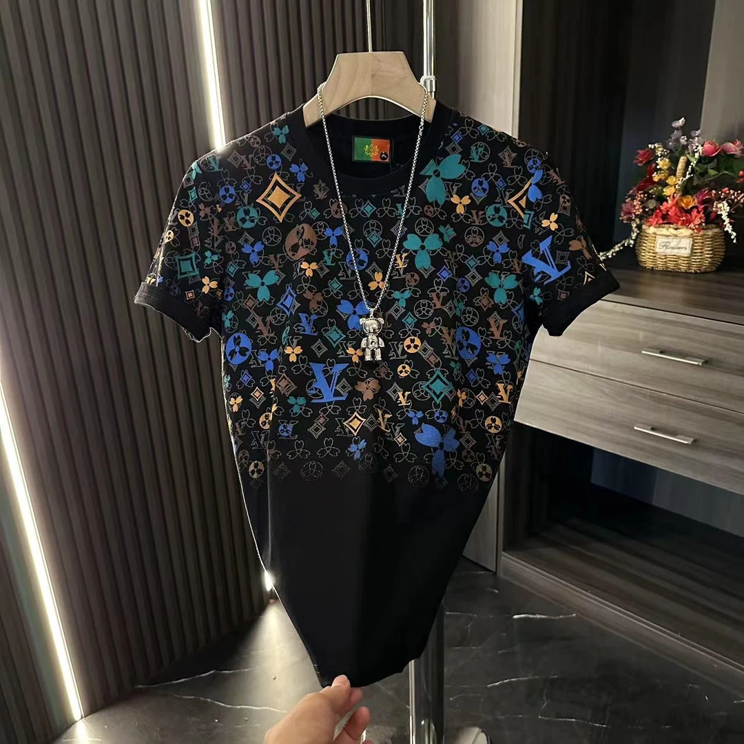 BW短袖印花夏季圆领欧美简约男常规款T恤通用K-289-F