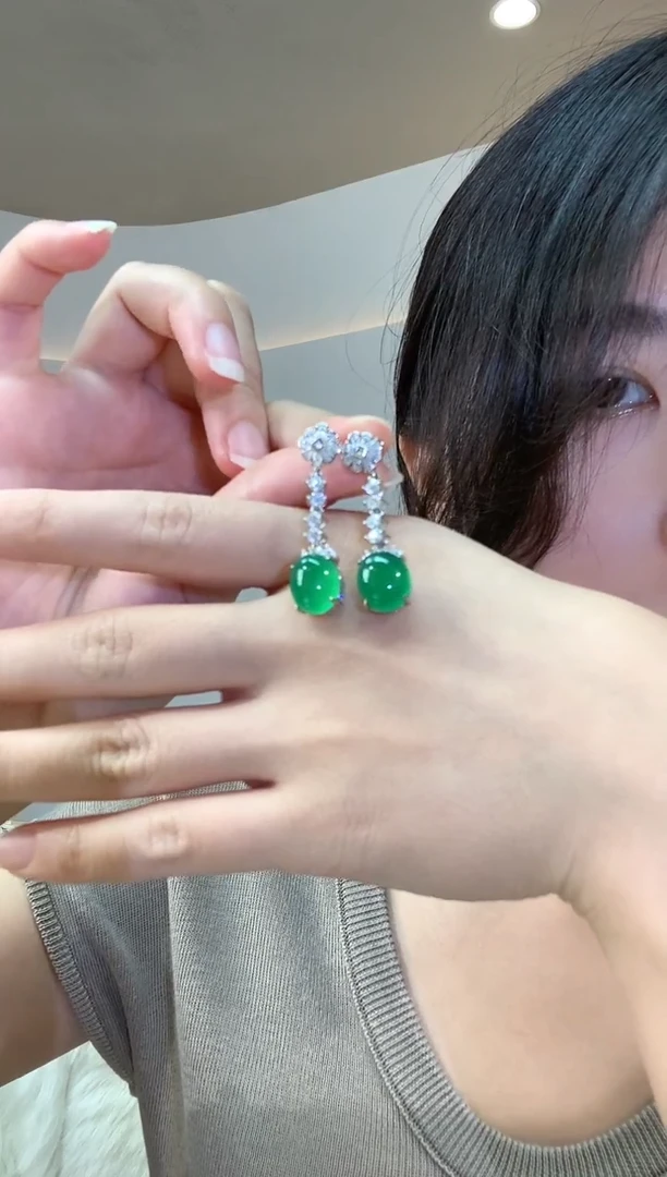 玛瑙/玉髓耳饰银S925镶嵌w281 |  多样性发其一 |  450