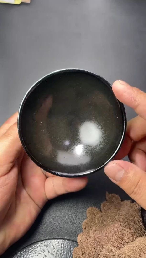 茶盏92叶紫建盏叶紫