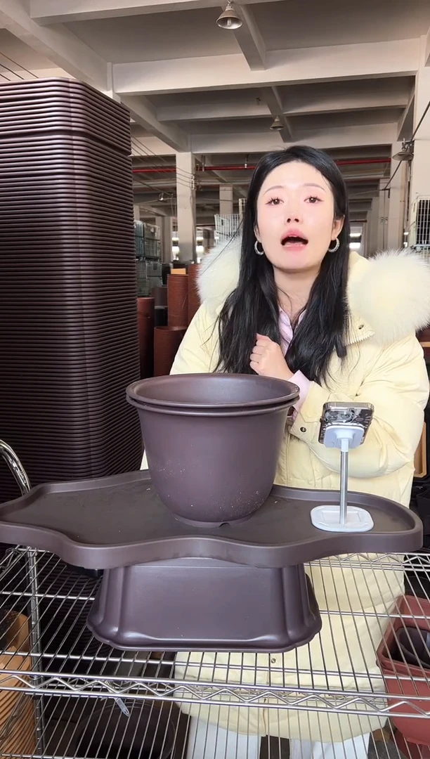 【闪购商品】树脂30金钟2只紫檀色