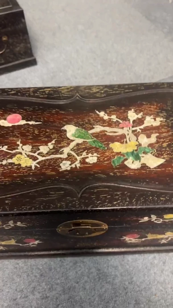 木紫檀花梨木一物一拍箱子