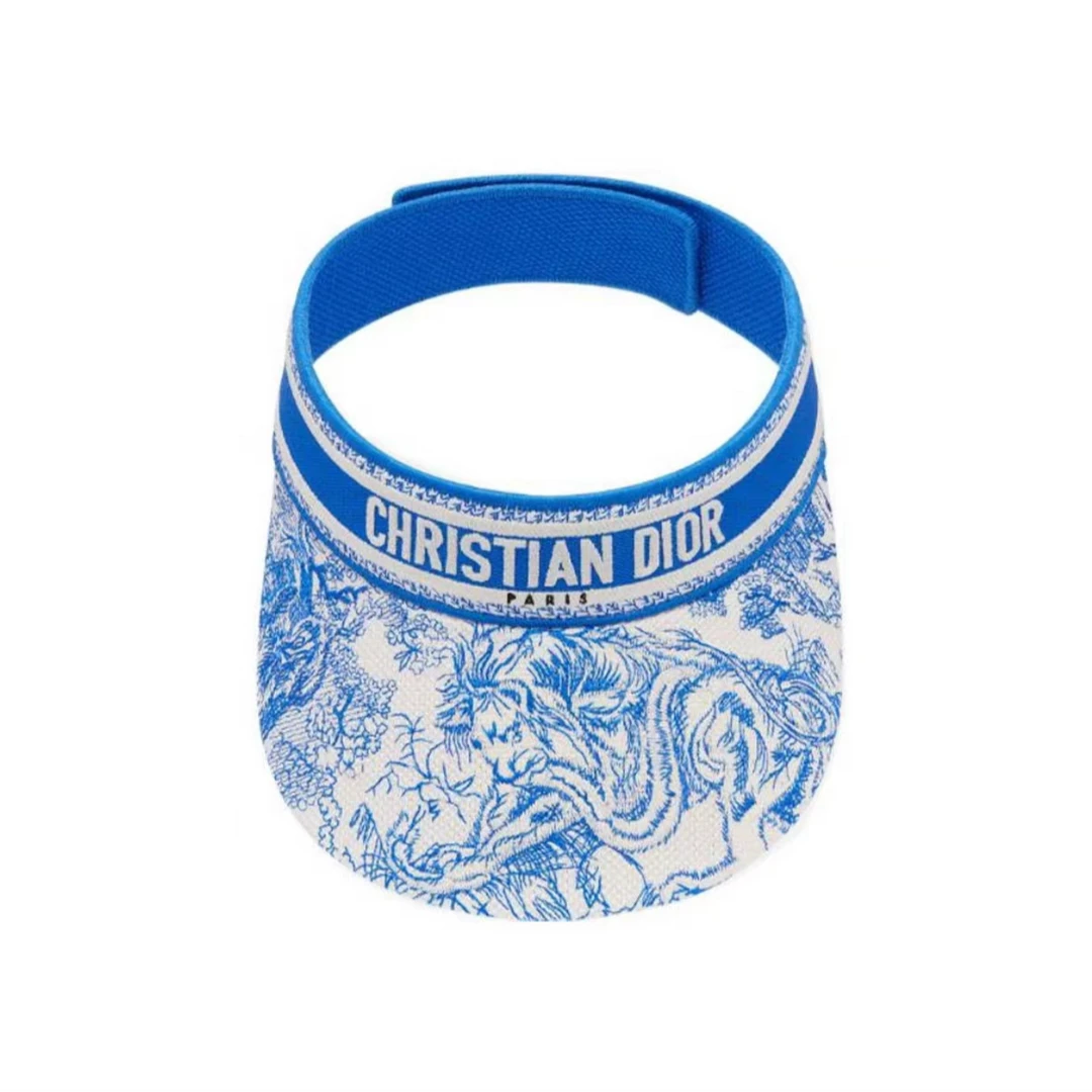 全新未使用 DIOR/迪奥 迪奥印花遮阳帽