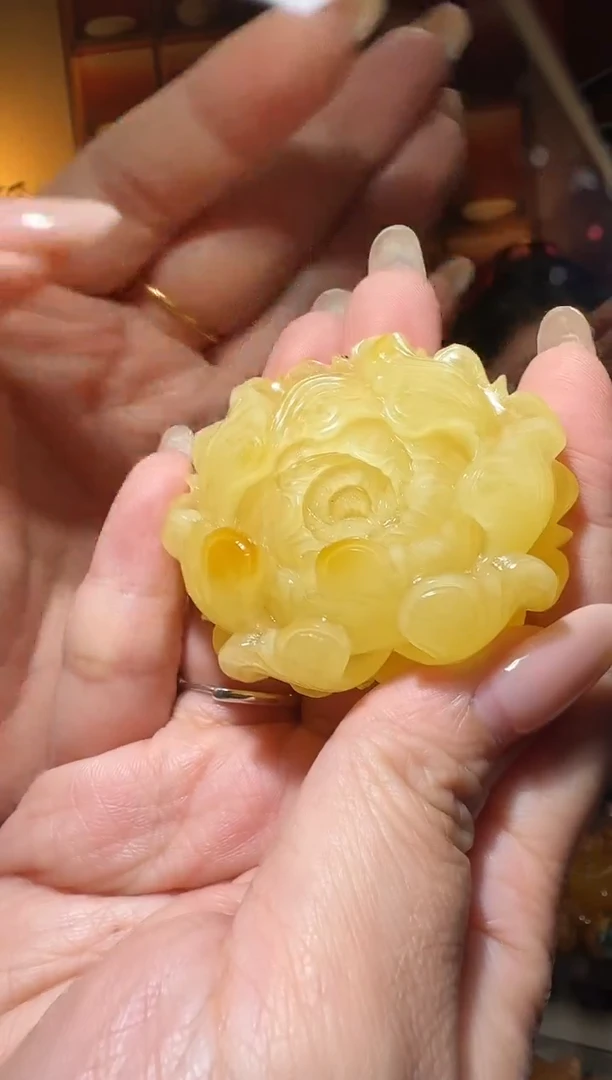 蜜蜡颈饰未镶嵌756天然蜜蜡珠宝奇石全都保真