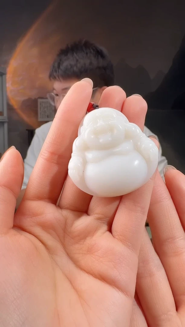 颈饰未镶嵌和田玉佛公卡45/13.8