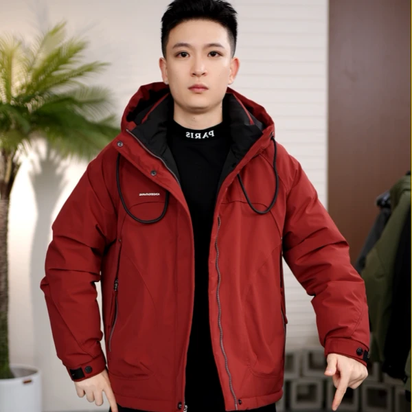 2025冬季新款男士羽绒服户外机能风保暖情侣潮流外套9958