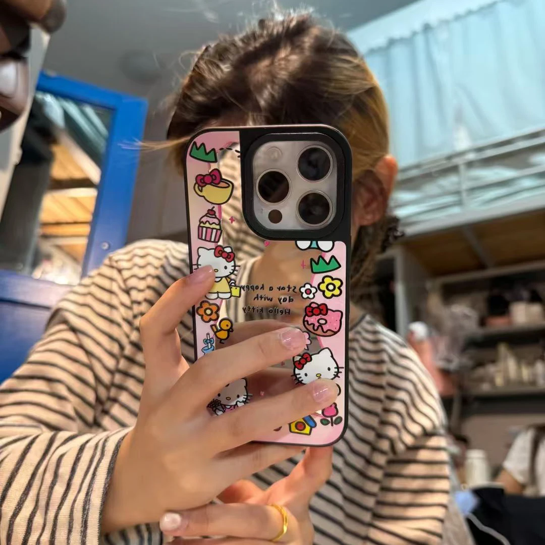 镜面甜甜圈KT适用苹果17手机壳iPhone16Pro/12/15Pro女/14proMax