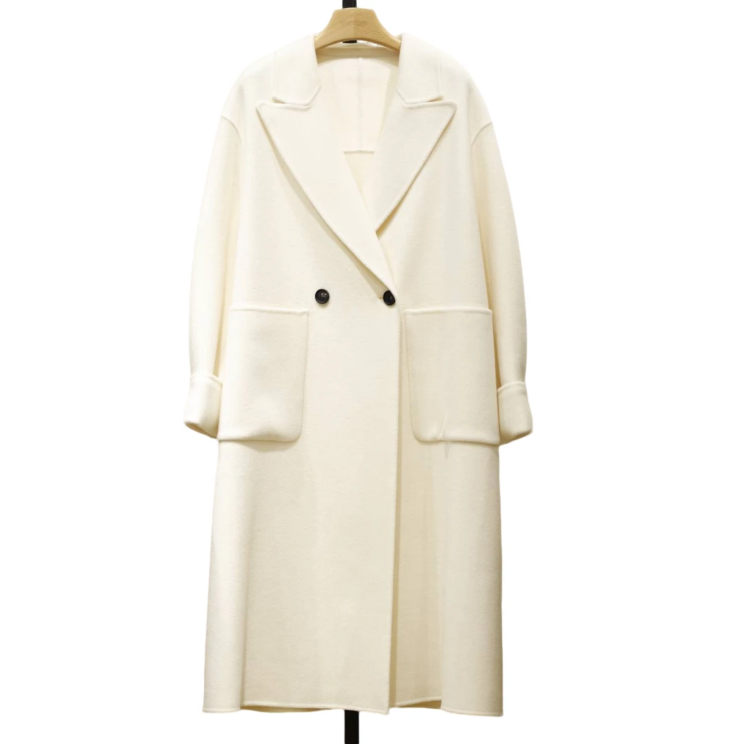 复古羊毛羊绒大衣女士秋冬新款羊绒大衣