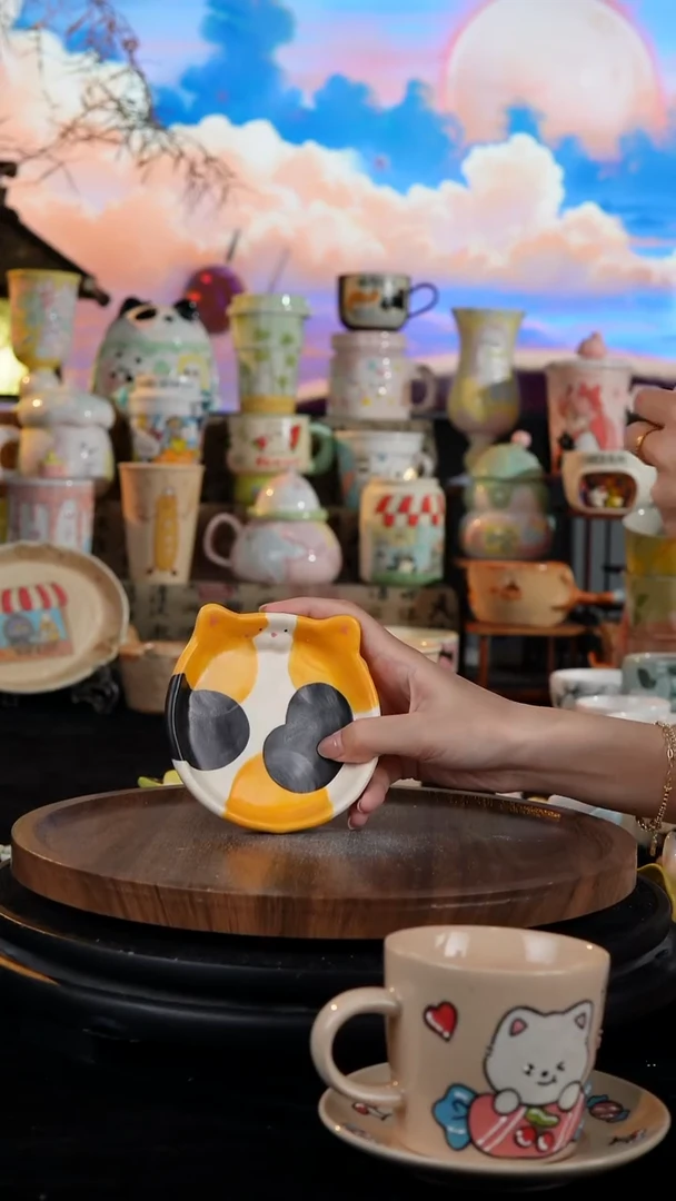 陶瓷便携款手工手绘景德镇陶瓷