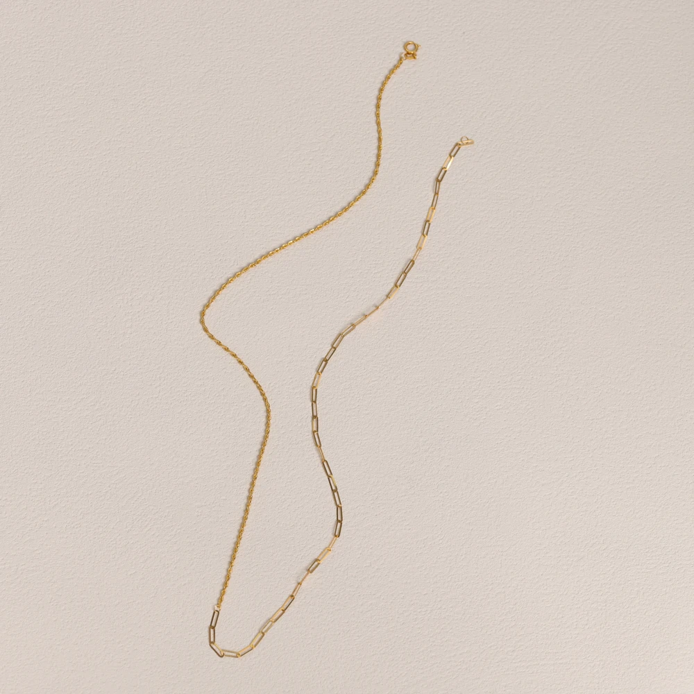 【叭哒不惑】18k金AB款项链 长约45cm KN0366