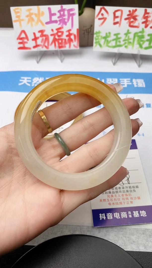 未镶嵌手镯石英质玉j210-HB多样性发货58+