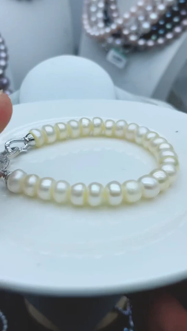 【闪购商品】淡水珍珠颈饰钛钢1
