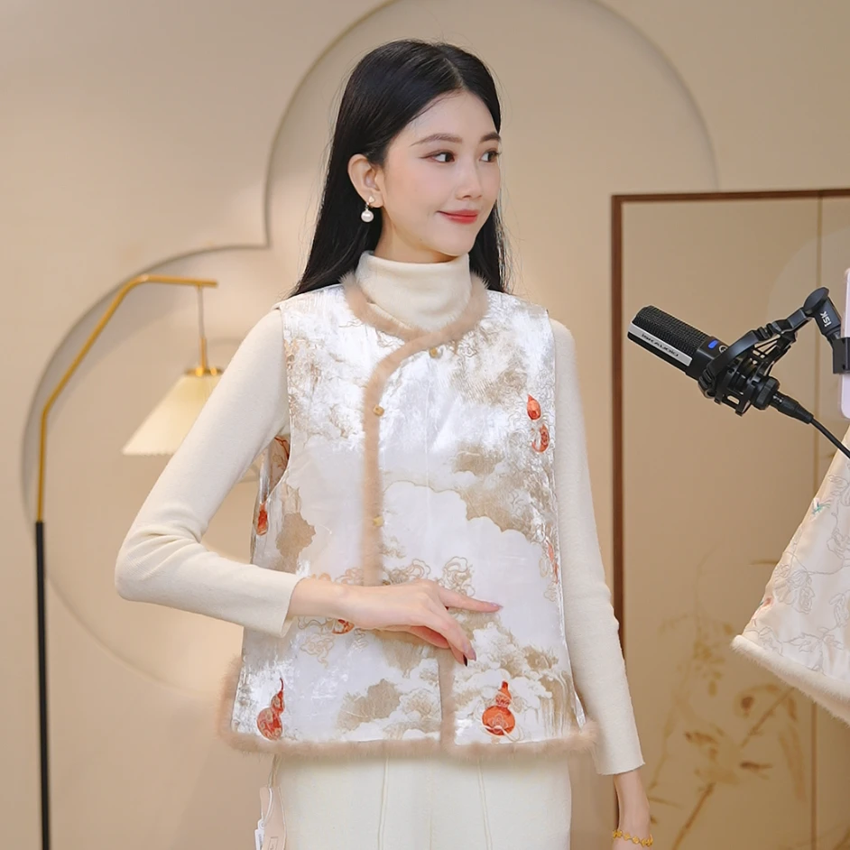 山有色中国风设计师刺绣常规款冬季中式提花6286