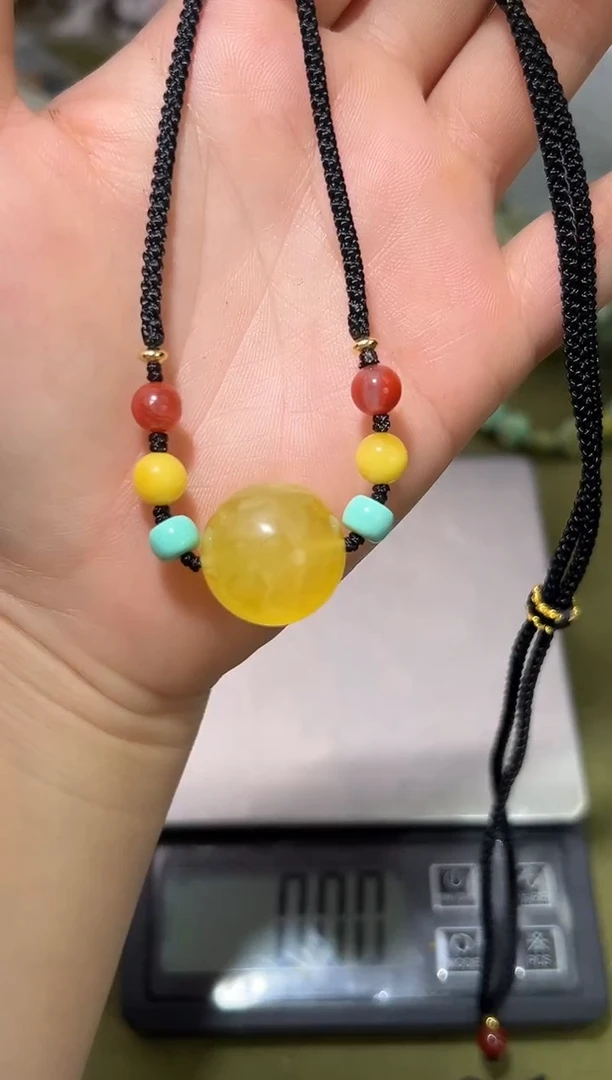 裸石琥珀未镶嵌琥珀蜜蜡吊坠