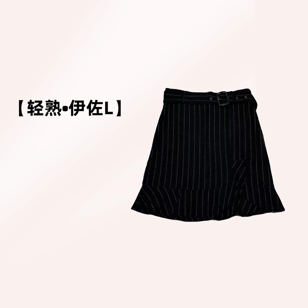 【轻熟•伊佐L】NN3473-时尚女装半身裙休闲高腰百搭