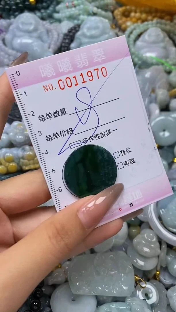 翡翠未镶嵌颈饰闪购001970多样性发其一