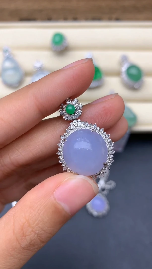 【闪购商品】翡翠颈饰18K金镶嵌402-中国好珍宝