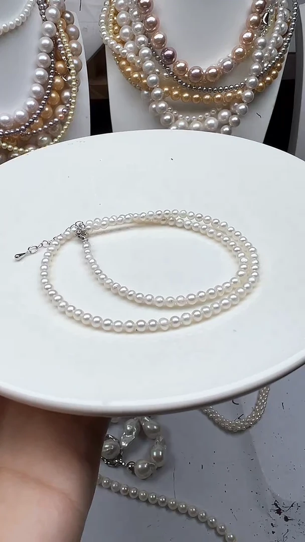 淡水珍珠未镶嵌颈饰1