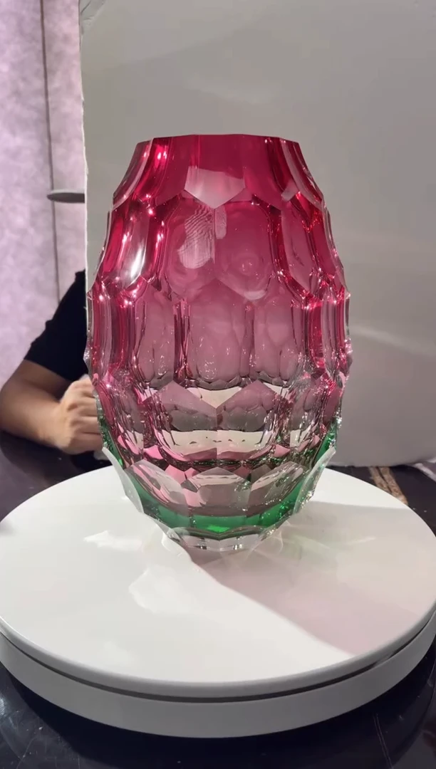 摆件CS0101072金红caorle艺术琉璃花器