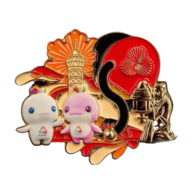 第十五届全运会官方正品乒乓必胜（莎莎）冰箱贴