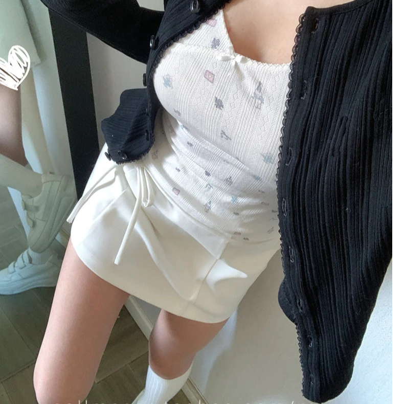 蝴蝶结少女短裙显瘦设计感