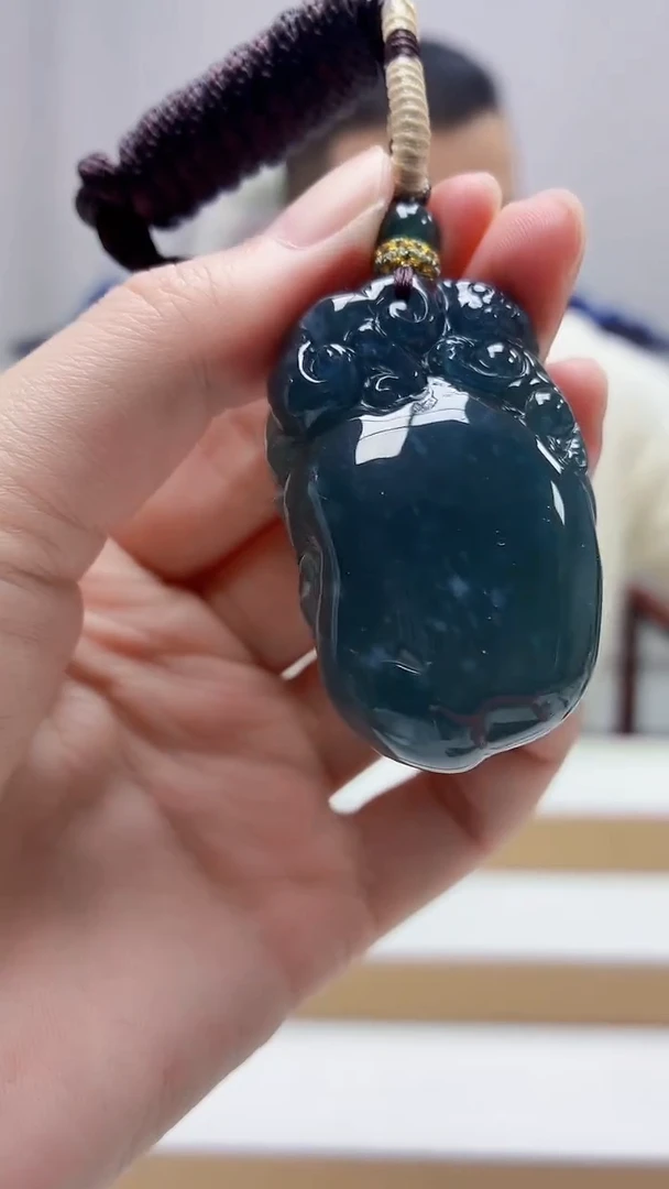 未镶嵌定制翡翠4898zm-毛货挂件20寿桃