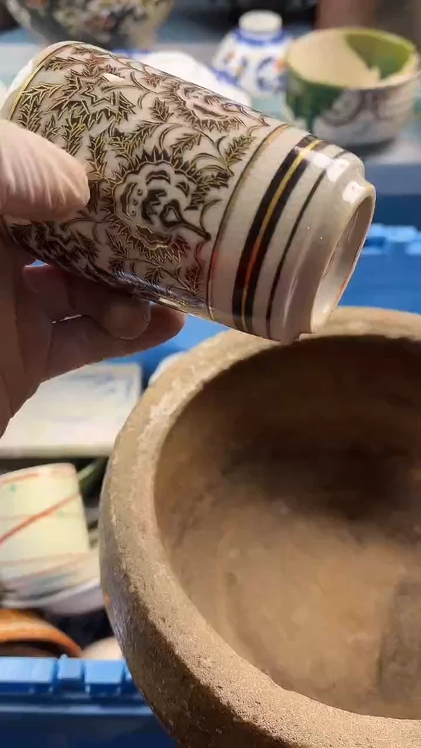 瓷片桃**酱英歌瓷器满19.9包邮