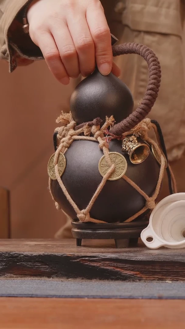 【闪购商品】190号精品大漆葫芦防腐防渗装水茶酒