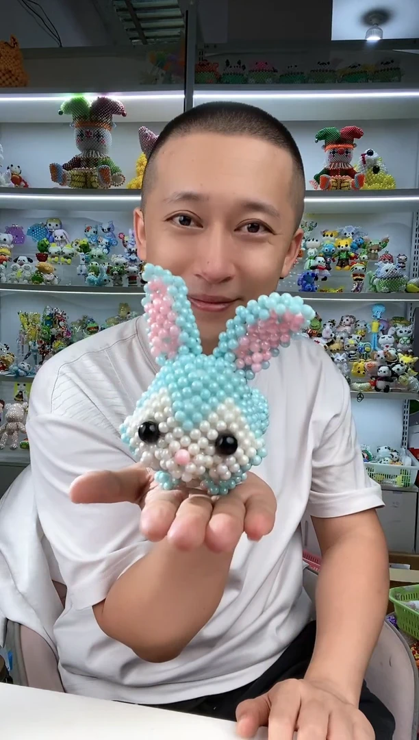 玻璃2623 卡6翘臀兔材料包马贝彩