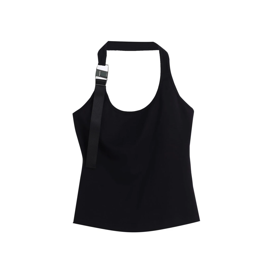 CAYLA24SS插扣挂脖背心049