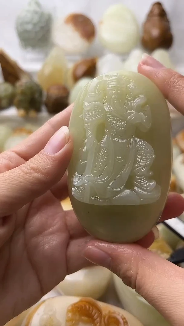 石材古青石棉纹正常不退换关公