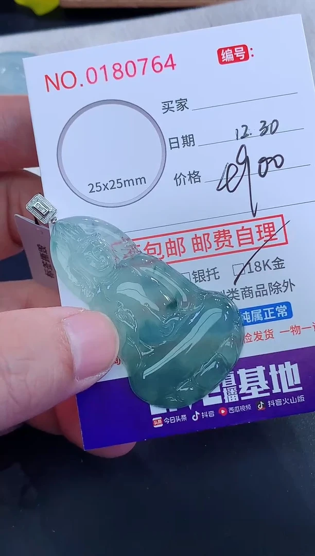 颈饰未镶嵌翡翠命**护天然缅甸A货翡翠