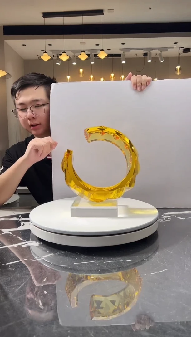 摆件巴比特美学-光影之环C型+底座