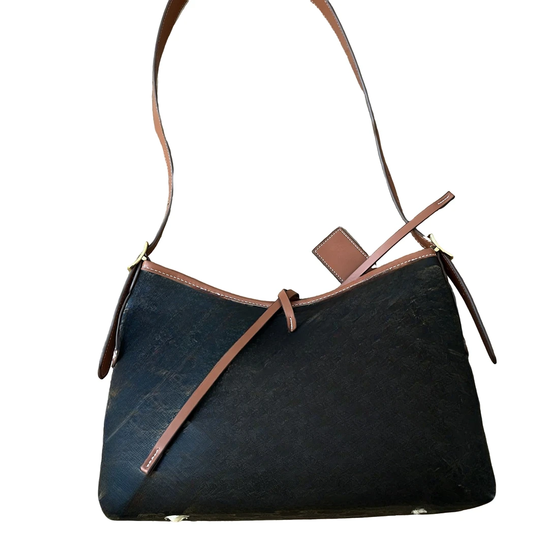 TOLEX2025新款休闲时尚百搭春武士女包棕色30cm