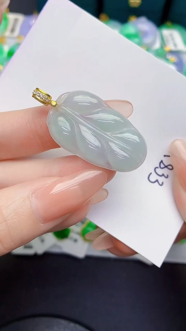 颈饰未镶嵌翡翠缅甸天然翡翠A货