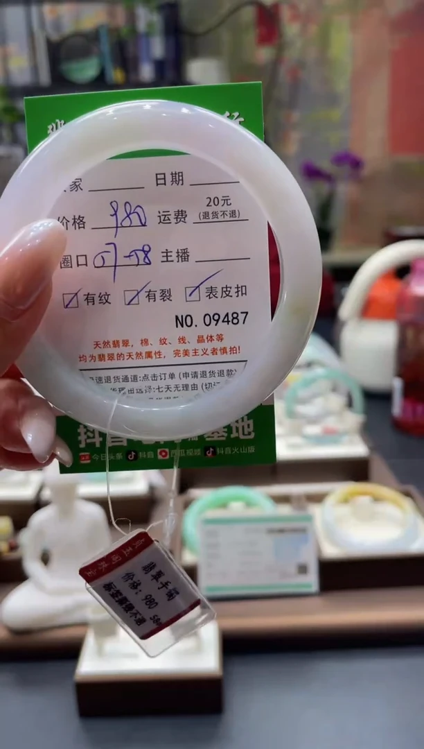 未镶嵌手镯翡翠9487****