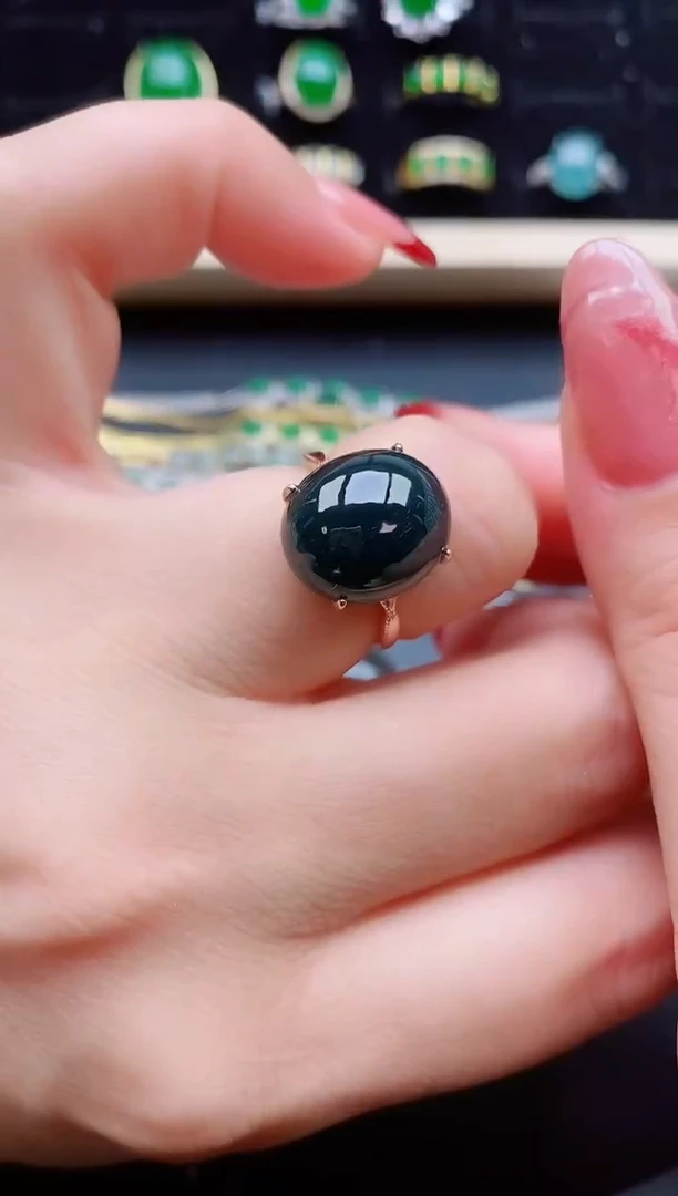 【闪购商品】翡翠戒指银S925镶嵌1312321