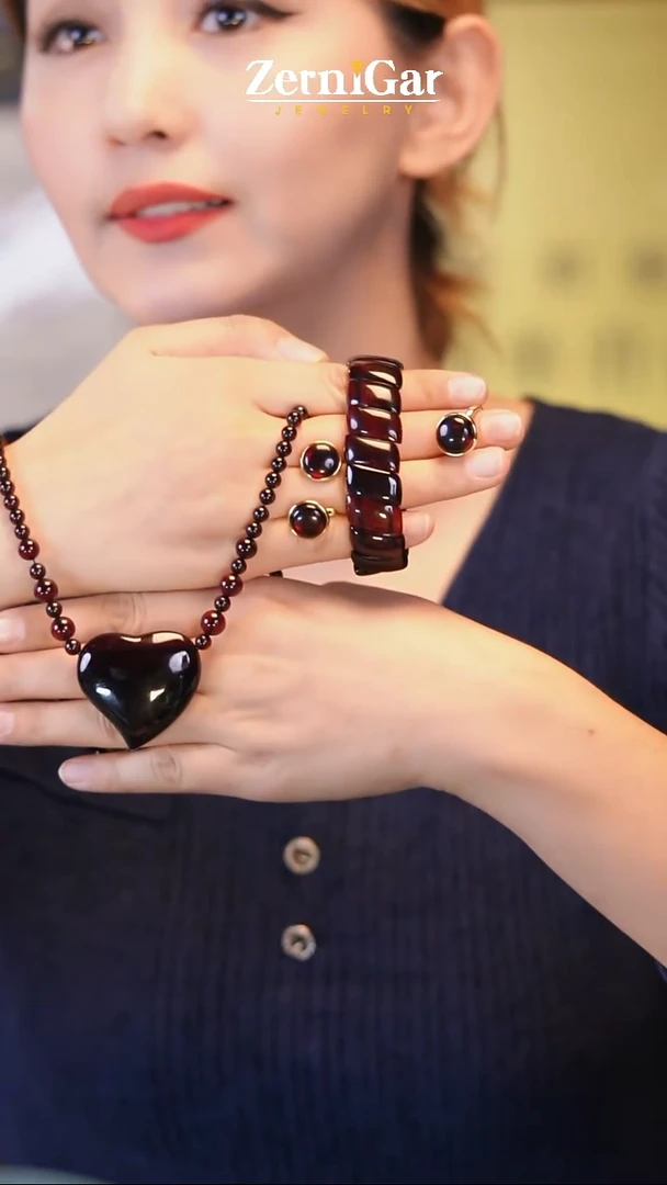 裸石琥珀未镶嵌天然琥珀四件套