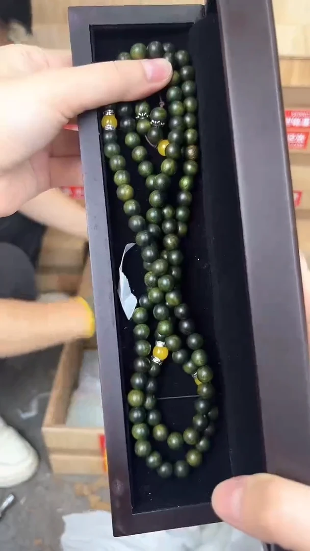 品茗文玩阁阴沉金丝楠108颗链接@@ys1003