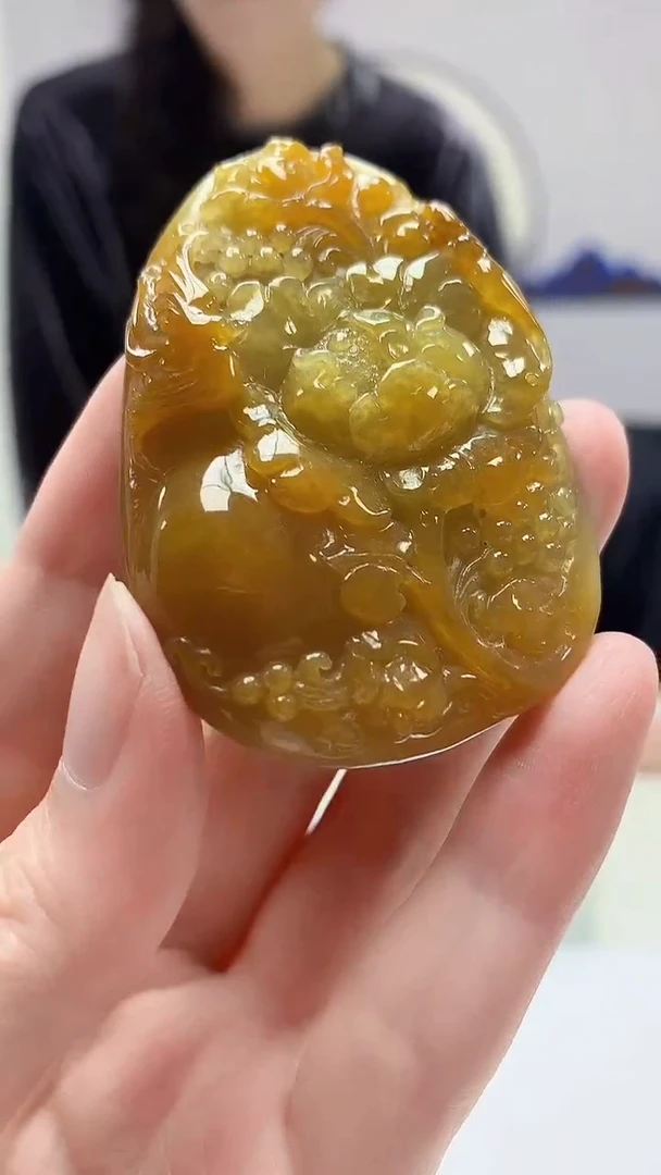 【闪购商品】定制翡翠未镶嵌4829zm-毛货挂件120