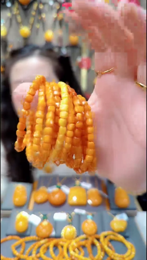 【闪购商品】蜜蜡珠宝奇石未镶嵌H595蜜蜡手串多样性发一件