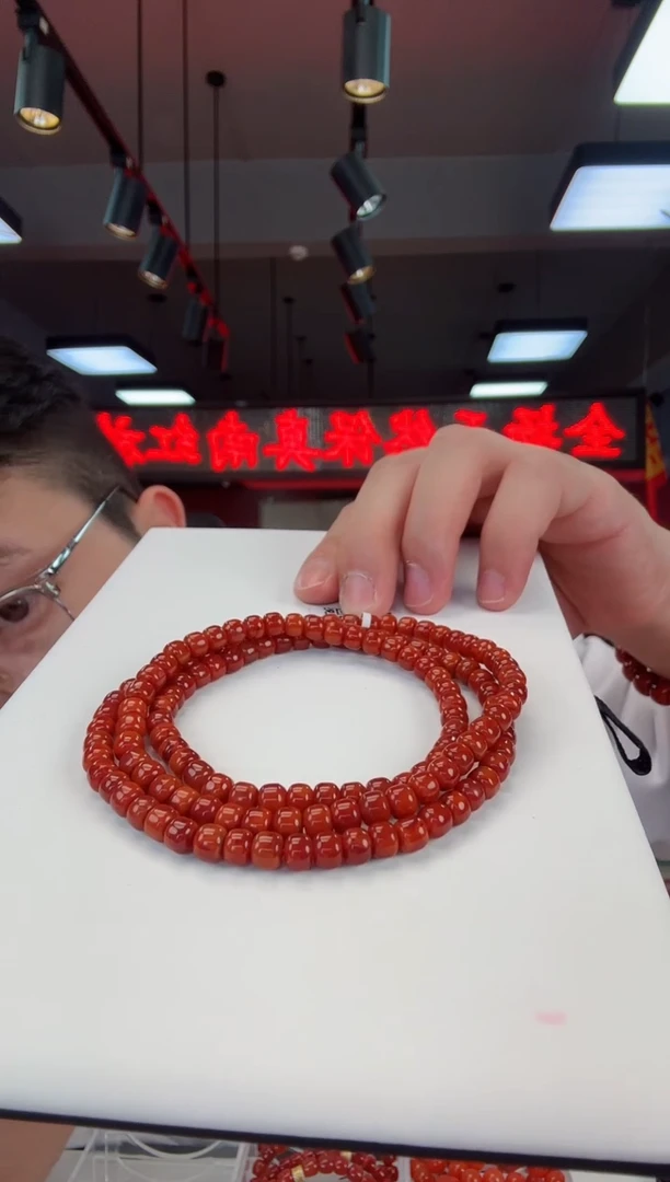 【闪购商品】南红玛瑙瓦西老型多圈6+未镶嵌一个/条