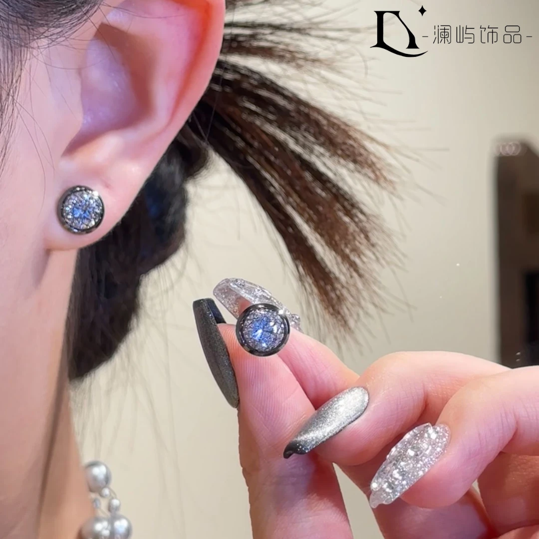 【星·际】A915耳钉气质轻奢时尚百搭小众简约镶嵌超闪