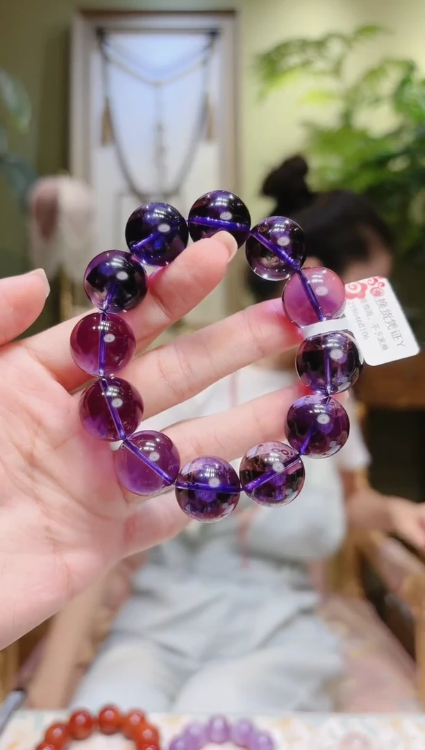 【闪购商品】水晶手串未镶嵌紫水晶手串17.1Y