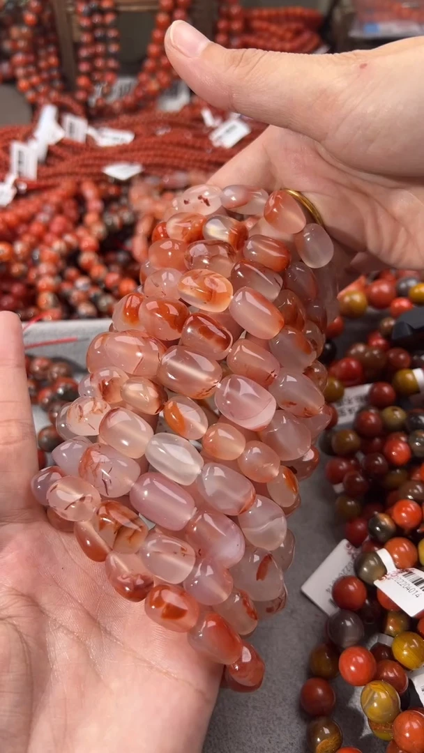 南红玛瑙手串未镶嵌11