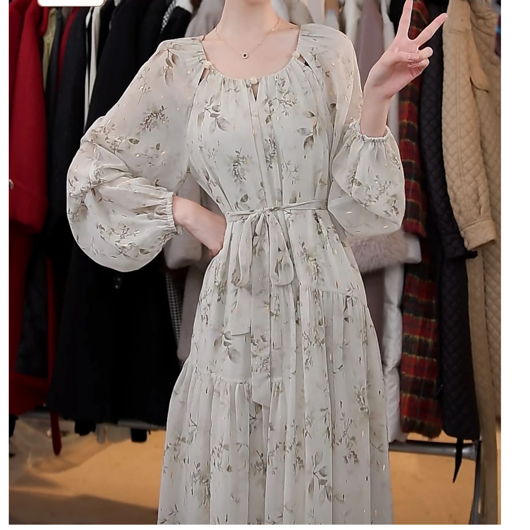 【亦瑶专属】显瘦气质轻奢时尚收腰女装连衣裙4XLFF6429