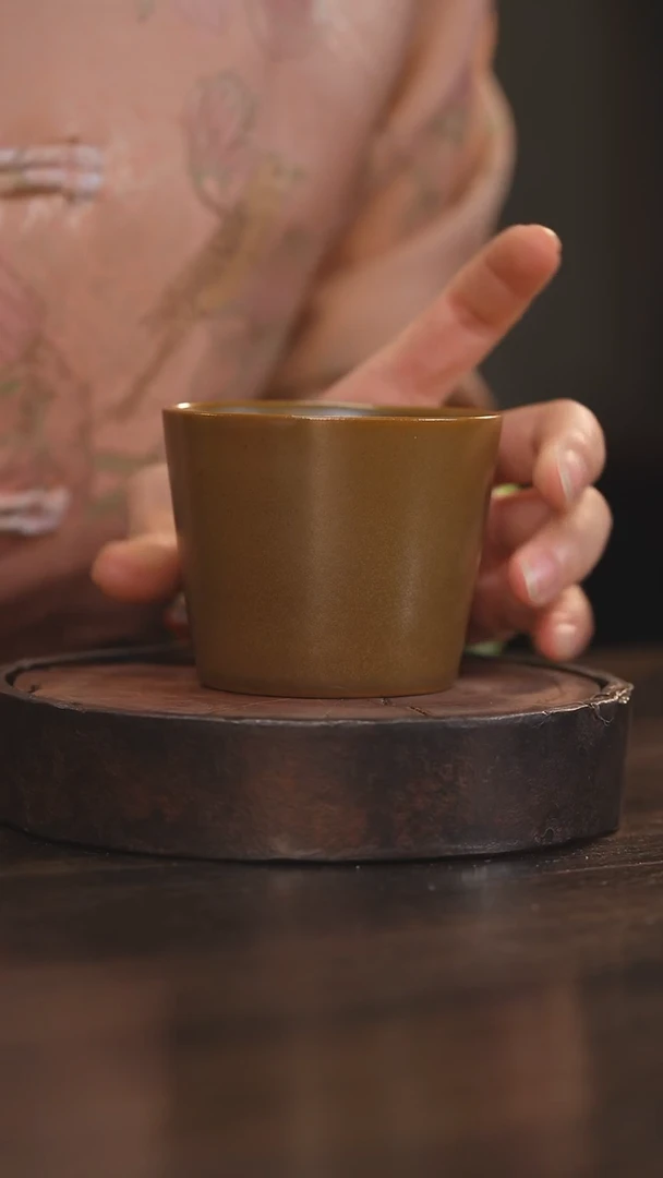 【闪购商品】杯7柴房陶瓷丨茶叶末色大可乐杯