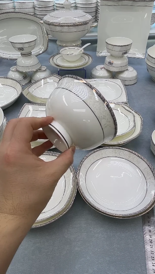 骨瓷玲珑5高10个