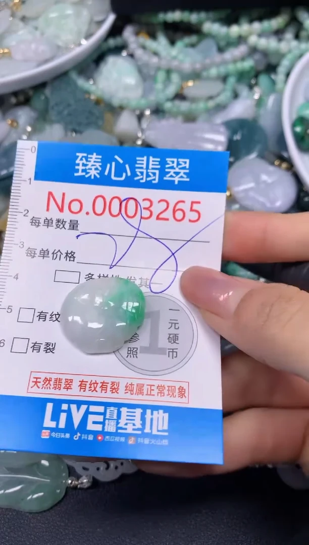 【闪购商品】翡翠颈饰未镶嵌含绳0003265